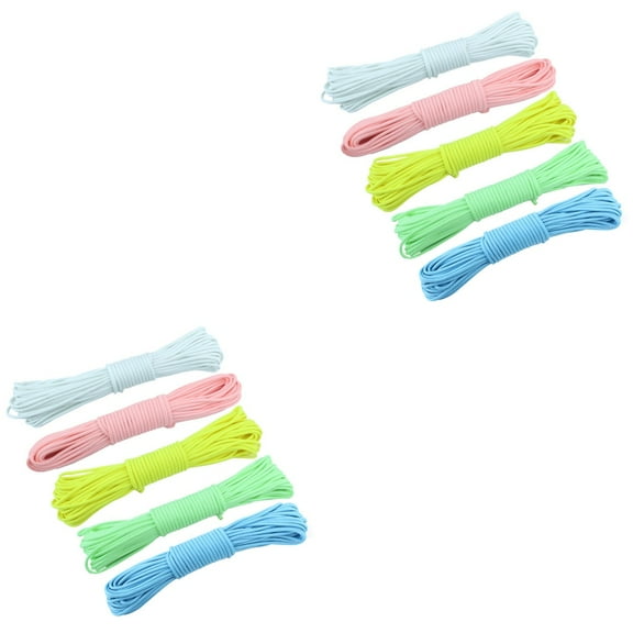 10 pcs Outdoor 1 Meter Night Nine-core Umbrella Ropes Parachute Cord Glowing in the Dark