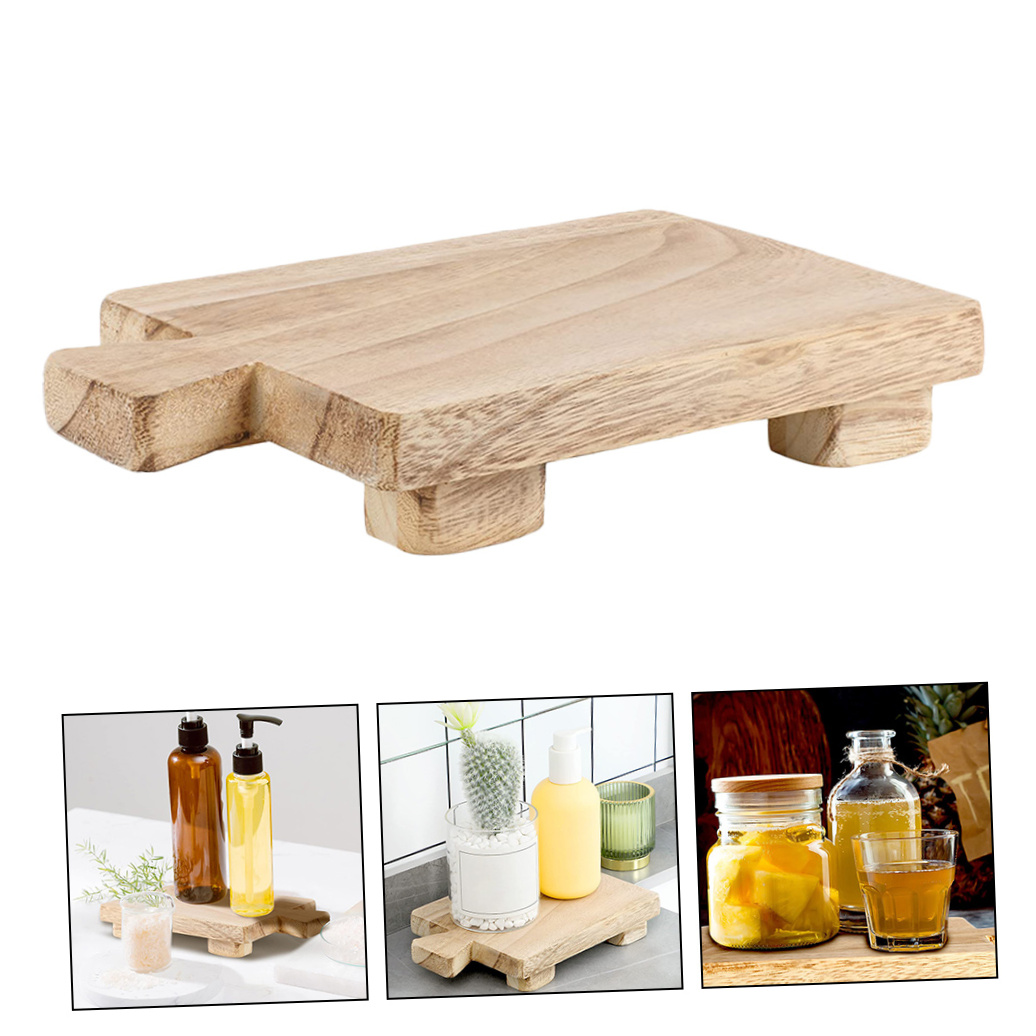FENGGUIQU Wood Board for Dish Soap in Brown for Kitchen Accessories 1Pack