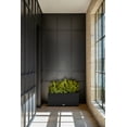 thumbnail image 2 of Veradek Block Series Jardinière Longue en Plastique Grande - Noir, 2 of 11