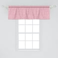 thumbnail image 2 of Ambesonne Pink and White Window Valance, Gingham Grid, 54" X 18", Pale Pink, 2 of 3