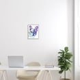 thumbnail image 2 of French Bulldog Modern Face Portrait Animals & Insects Graphic Art Gray Framed Art Print Wall Art, 2 of 7