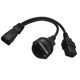 thumbnail image 4 of Cable adaptador IEC320-C14 macho a IEC320-C19+EU4.8mm hembra, divisor en Y, línea de alimentación, 4 of 5