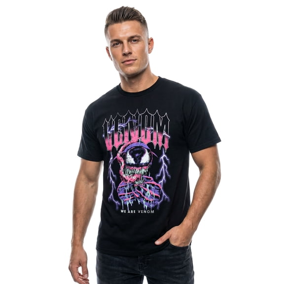 Marvel Men's Venom Anti-Hero Symbiot We Are Venom Razor Teeth Adult Short Sleeve T-Shirt