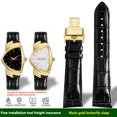 thumbnail image 3 of Correa de reloj de piel de vaca con estampado de cocodrilo en diagonal para Hamilton Adventure Series H24515551 H24401731, 21 x 18 mm, correa de reloj de piel de becerro, 3 of 5