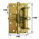 thumbnail image 2 of Bisagra de cierre automático Bisagra de resorte Puerta de alta elasticidad Posicionamiento de resorte de puerta de arena, Plata -z, 2 of 3