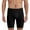 Black, variant on Men's Stretch Seamless Underwear Comfort Slim Fit Design Long Boxer Briefs Soft Fabric Lightweight Breathable Casual Water Sports Shorts for Daily Wear Red L