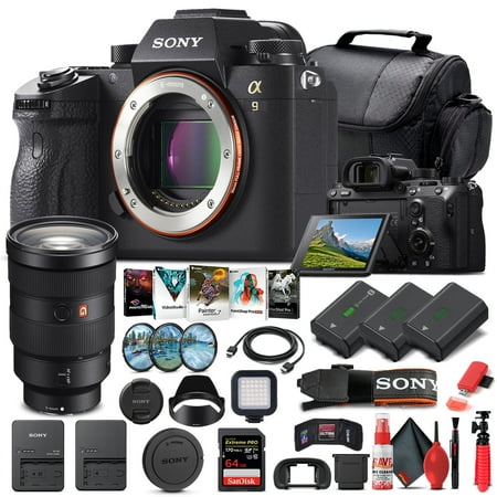 Sony Alpha a9 Mirrorless Camera W/ Sony FE 24-70mm Lens - Advanced Bundle(International Model)