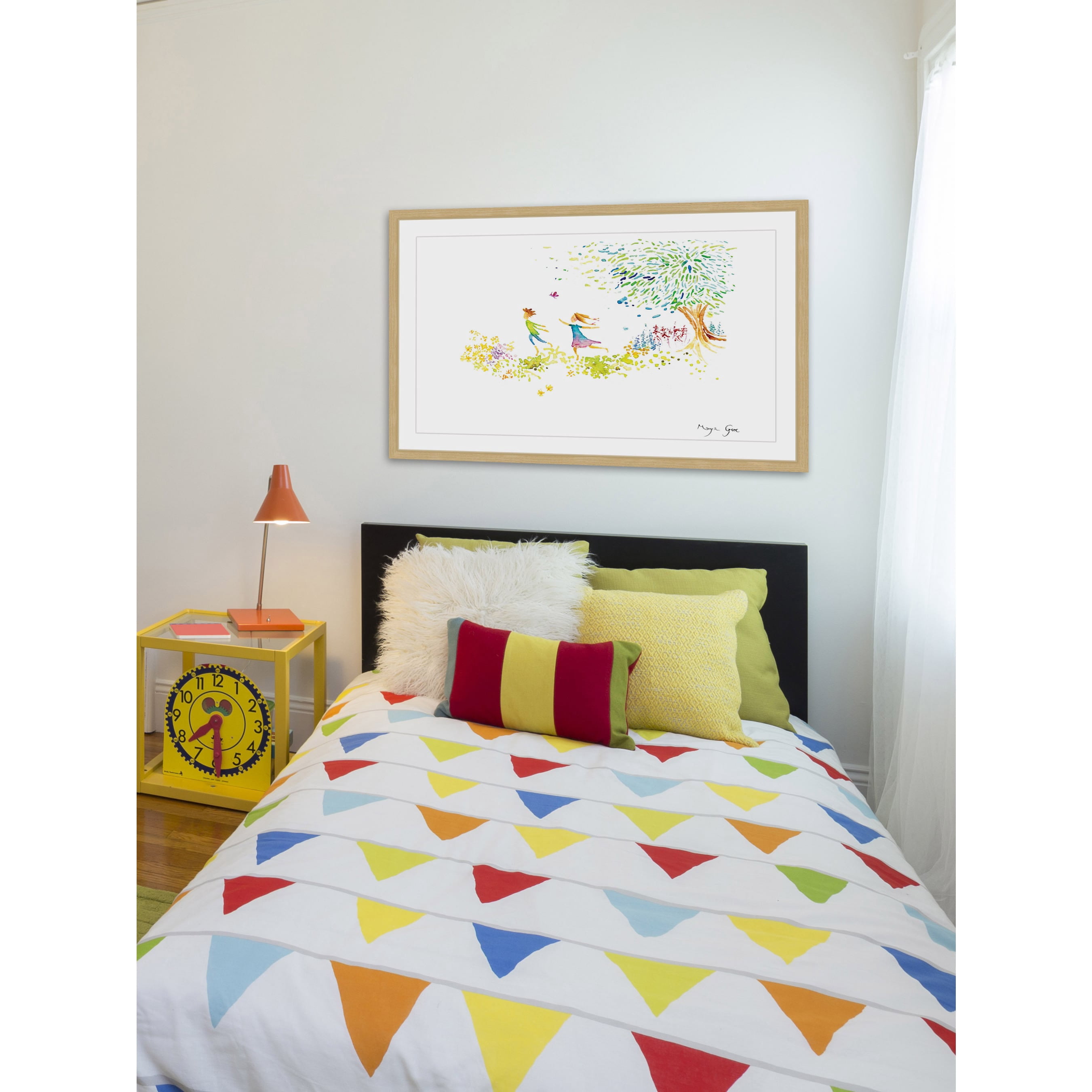 Marmont Hill "Girl and Boy" by Maya Gur Framed Painting Print