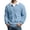 A-Blue455, variant on Men's Waffle Knit Quarter Zip Sweater Oversized Long Sleeve Polo Neck Pullover Jumper Warm Preppy Daily Sweaters