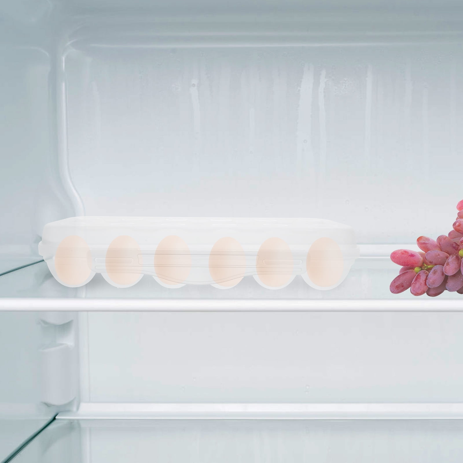 2 PCS Egg Preservation Box Holder for Fridge Empty Cartons Small Refrigerator Room