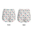 thumbnail image 3 of Balery Sea Turtle Pattern Women's Running Shorts with Liner 2 Pockets Elastic Workout Athletic Gym Yoga Shorts-Small, 3 of 7