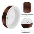thumbnail image 4 of Uxcell 131 Feet Flexible Paddle Florist Wire 0.5mm Beading Wire Metal Floral Stem Wire Brown 3 Rolls, 4 of 6