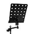 thumbnail image 3 of Gearlux Attachable Music Stand Arm with Plate Width of 9.4 Inches and Height of 12.4 Inches; Attaches to Microphone Stands; Holds Tablets, Phones, Sheet Music, 3 of 4