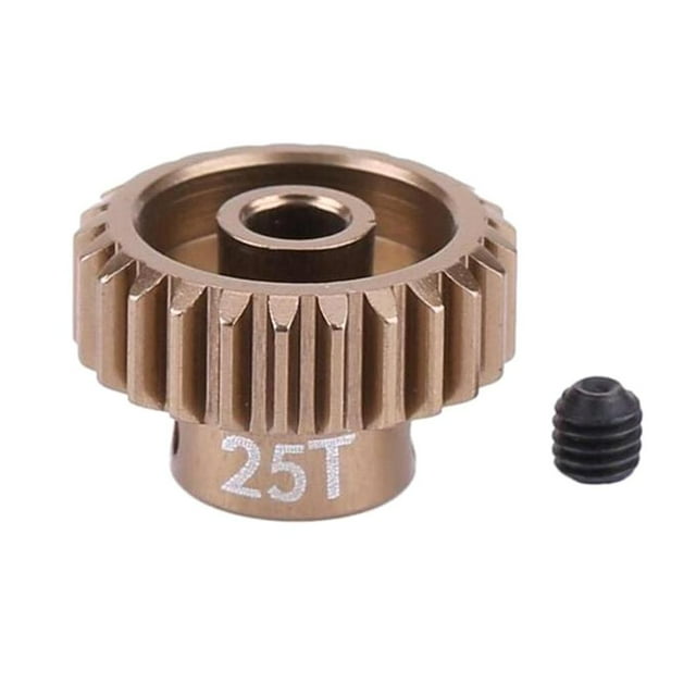 Engranaje del motor del piñón de 48P 14.2mm 25T para el reemplazo del piñón del motor del coche de carreras RC 1:10 CUTICAT Piezas del piñón del carro RC