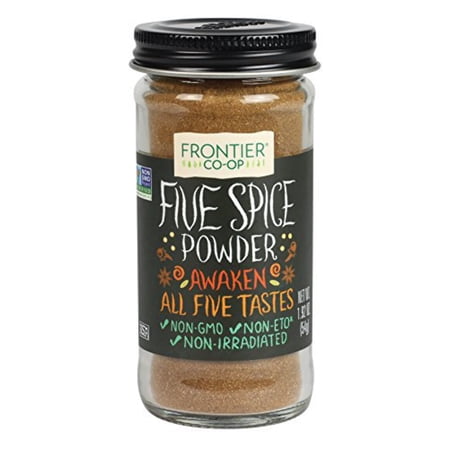 Frontier Co-op Five Spice Seasoning, 1.92 Ounce, Cinnamon, Fennel Seed, Cloves, Star Anise & White Pepper, Non GMO, Kosher