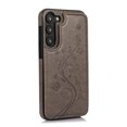 thumbnail image 5 of Feishell Back Case for Samsung Galaxy S25+,Embossed Pattern PU Leather Wallet Phone Case with ID Credit Card Slots Shockproof Magnetic Buckle Back Flip Holder Protective Cover,Gray, 5 of 9