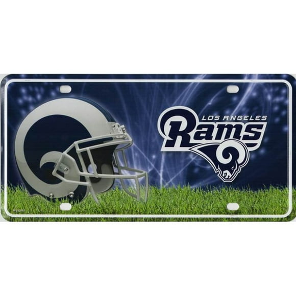 Los Angeles Rams Metal License Plate