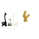 thumbnail image 1 of Estatua de jirafa, adorno de cerámica, escultura de animal, figura de resina, decoración de pollo, adecuada para oficina, dormitorio, estantería, escr, 1 of 8