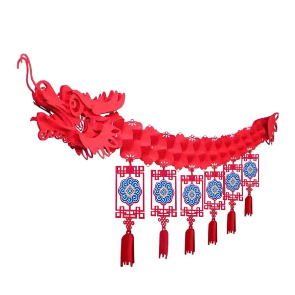 Pebbuoy Chinese New Year Latte Art Dragon Ceiling Latte Decorations New Year Party Favors Party Supplies Lunar Year Ornament