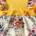 thumbnail image 5 of Gerichy Baby Girl Summer Floral Clothes Ruffle Sleeveless Romper Bodysuit Onesie Outfit Girls Short Sleeve Floral Prints Romper Summer Bodysuits Clothes Headbands Fly Sleeve Romper, 5 of 7