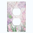 thumbnail image 2 of Metal Light Switch Plate Cover Mystical Floral Butterfly Garden Sketch FLW120, 2 of 13