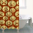 thumbnail image 4 of Halloween Pumpkin Silhouette Pattern Shower Curtain 36"x72" ,Bathroom Decorative Shower Curtains Set with 12 Hooks,Modern Waterproof Washable Shower Curtain, 4 of 6