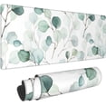 thumbnail image 2 of Floral Eucalyptus Leaves Gaming Mouse Pad Large Mouse Pad (31.5x11.8 Inch) Non-Slip Rubber Base Large Desk Mat Desk Protector for Home Office Gaming Work, 2 of 6