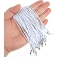 thumbnail image 6 of Yoqb Elastic Barbed Cord Elastic Barbed Cords 50pcs, Elastic Cord with Metal Ends, White Stretch Loops Elastic Bands for Masks, Crafts, Party Hats, Badges, DIY Signs A110, 6 of 7