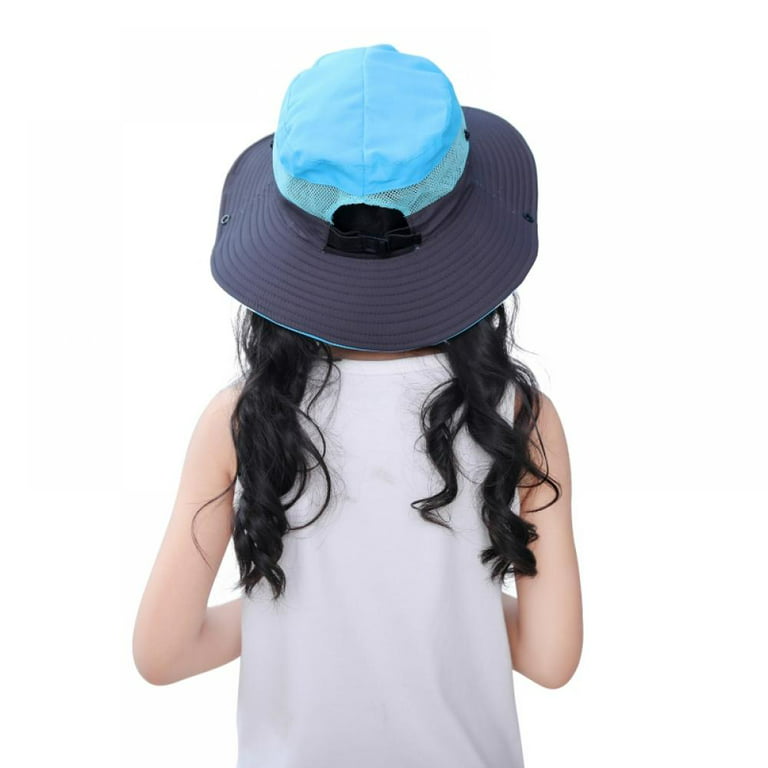 Summer Outdoor Beach Fishing Hat for Kids Girls Beach Sun Hats,Sun