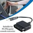 thumbnail image 4 of PS1/PS2 to PC Controller Adapter, Black, Vibration Supported, Easy Setup, Compatible with PC & PS3 Games, 4 of 8