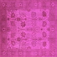 thumbnail image 1 of Ahgly Company Indoor Square Oriental Pink Industrial Area Rugs, 3' Square, 1 of 4