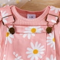 thumbnail image 6 of HCNTES Toddler Girl Clothes Newborn Infant Baby Outfits Ruffle Romper+ Soft Shorts + Cute Headband Sets For 6 12 18 24 Months Dailywear(Z01-Pink,12-18 Months), 6 of 9