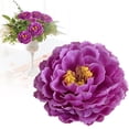 thumbnail image 4 of Valentine's Day Artificial Flower Decoration,1PC Peony Artificial Flowers Vintage Fake Peony Bouquet,Fake Flower for Vase Floral Arrangements for Table Centerpiece Wedding Decor Home Decor(Purple), 4 of 7