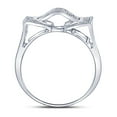 thumbnail image 3 of Sterling Silver Mens Round Diamond Domed Rectangle Cluster Ring 1/8 Cttw, Mens Size: 7-13, 3 of 4