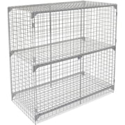 Global Industrial Wire Mesh Security Cage, 72 x 36 x 72