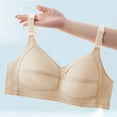 thumbnail image 2 of Loopsun Womens Bras Plus Size, Bras for Women, Woman's Solid Color Thin Breathable Back Buckle Everyday Bra without Steel Rim Beige XXL, 2 of 5