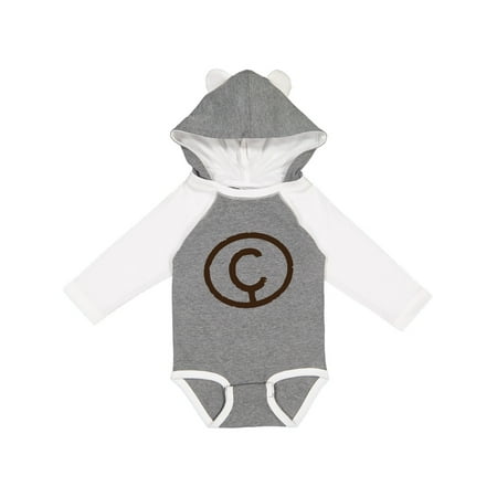 

Inktastic Branding Iron Letter C Monogram Gift Baby Boy or Baby Girl Long Sleeve Bodysuit