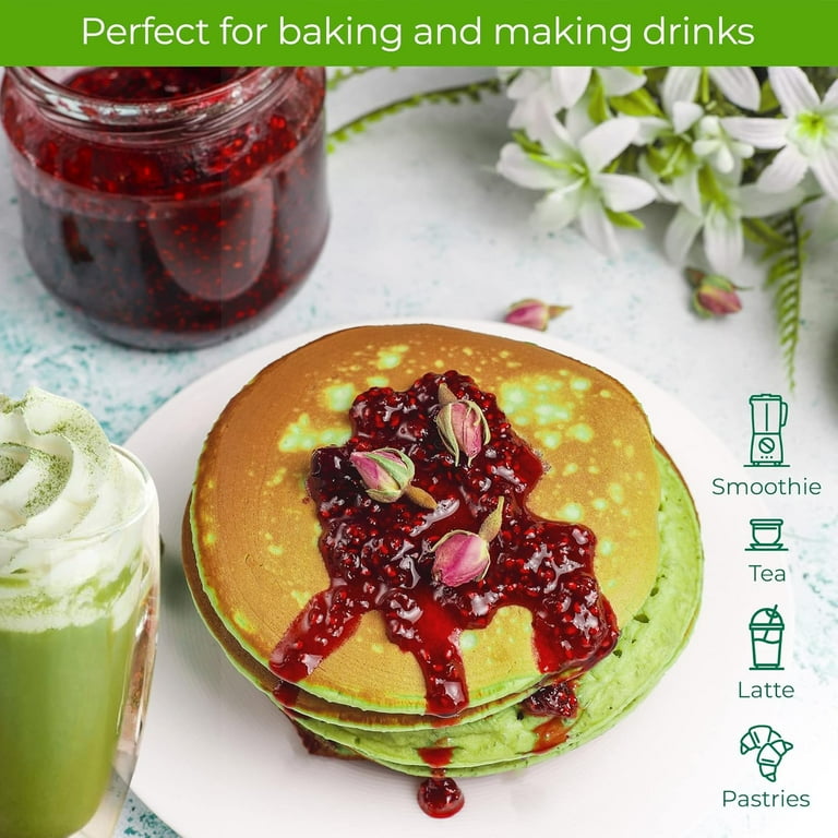Nu U Matcha Green Tea Powder - 250g XL Pouch - Premium Culinary Grade Whole Leaf Vegan Vegetarian Antioxidant Rich Perfect For Smoothies Drinks Baking Made In The Uk