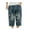 Blue, variant on Jean Shorts Men Multi Pocket Casual Workwear Shorts Dark Blue