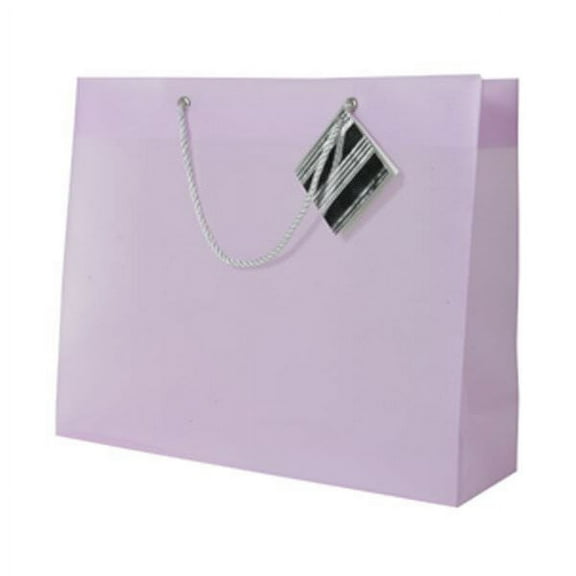 JAM Paper Opaque Gift Bag, 13 x 10.5 x 4, Lilac, 1/Pack, Large