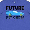 thumbnail image 4 of Inktastic Future Pit Crew Blue Race Car Youth T-Shirt, 4 of 5