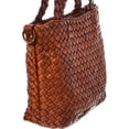thumbnail image 3 of Isabella Rossetti Marie Hand Woven Leather Tote, Tan, 3 of 4