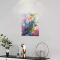 thumbnail image 3 of Colorful Ocean Fish Decor Wall Art Tropical Fish Pictures Watercolor Coral Canvas Painting Framed Artwork for Bathroom Living Room Bedroom 12"x16", 3 of 6