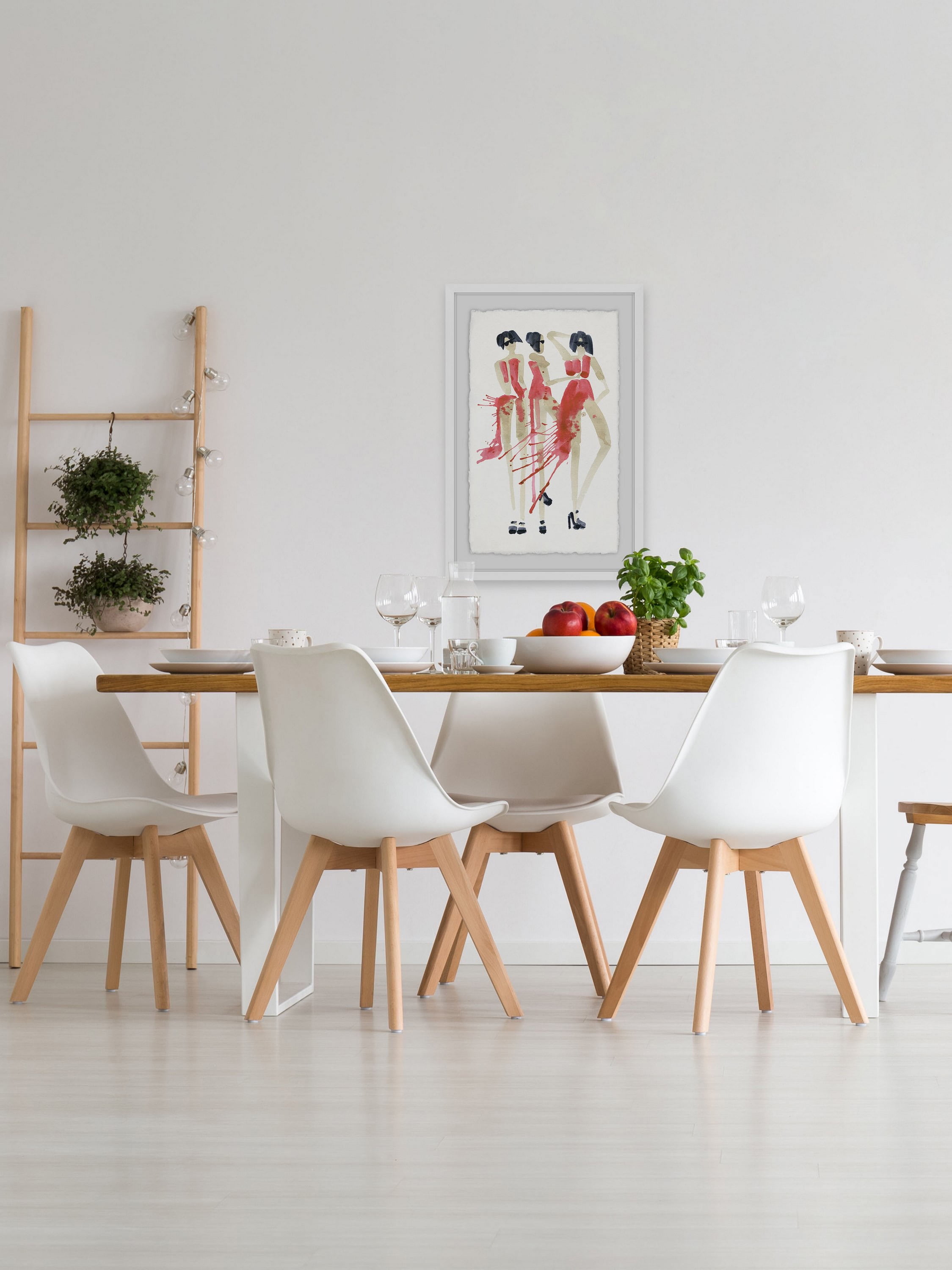 Vogue Rouge II Framed Painting Print