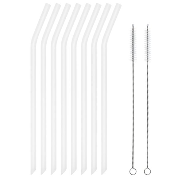 Pajillas reutilizables Veskaoty 25 cm 8 piezas flexibles