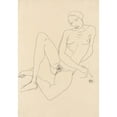 thumbnail image 3 of Egon Schiele 11x14 Black Modern Framed Museum Art Print Titled - Sitting Female Act, with Her Legs (1991), 3 of 5