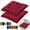 Wine Red, variant on Bxaolu 2 Pack Soft Velvet Chair Pads with Ties - 16x16 Seat Cushions for Dining & Office Chairs - Non-Slip, Washable, Comfortable - Orange Velvet Chair Pads Set