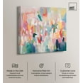 thumbnail image 2 of Imprints of Touch I Canvas Floral Abstract Art by Art Remedy, Gallery Wrapped, 40" x 40", 2 of 7