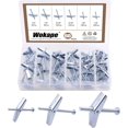 thumbnail image 1 of shiyou-60 Pieces Heavy Duty Toggle Bolt and Wing Nut Assortment Kit, 1/8 Inch, 3/16Inch, 1/4Inch Perfect for Hanging Heavy Items on Drywall Inserted Bolt Wing Nuts, 1 of 4