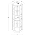thumbnail image 6 of 6-Shelf Adjustable Tempered Glass, Mirrored Back - Ideal for Displaying Antiques and Collectibles in Homes, 6 of 6
